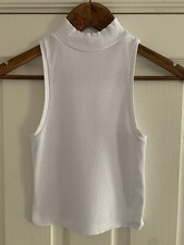 ASOS  White High-neck Sleeveless Top  Ladies/Women's  Size UK 6