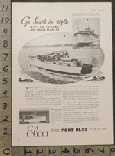 1937 ELCO MOTORBOAT YACHT