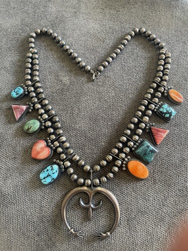 Navajo sterling silver squash - sterling,
