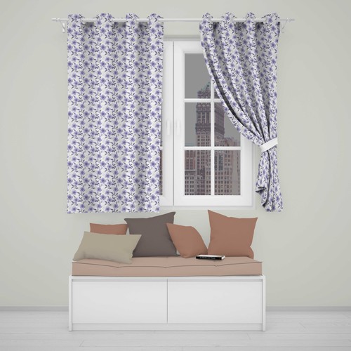 Blackout eyelet curtains soft - blackout,
