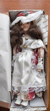 Alberon Porcelain Collector’s Doll – Vintage Style, Original Box Included