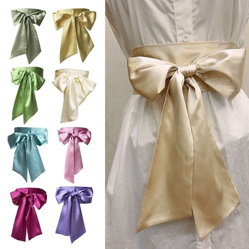 Wide bow corset waist belt - wide,