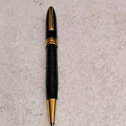 Navy metal ball point - metal, pen