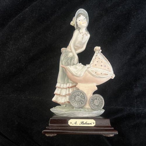 Belcari lady with baby - belcari, pram