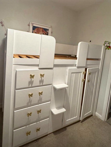 Children white wooden mid - children’s,