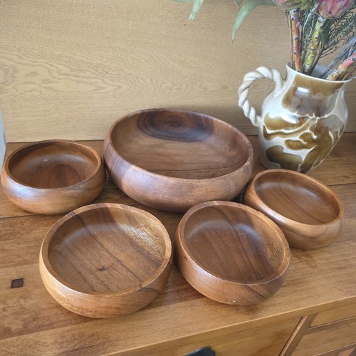 Vintage retro teak wooden - vintage,