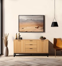 Large sideboard metal based - large, metal-based