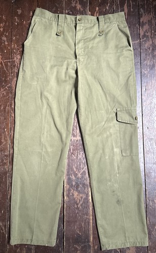 Vtg 70s olive green khaki - green,