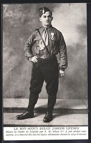 Postcard boy scout - le, belge