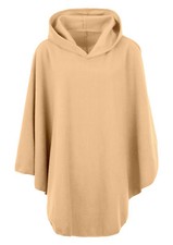 Ladies Women Fleece Poncho Capes Hooded Anti Pill Fleece Cosy Winter Warm KK01