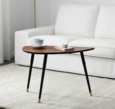 New IKEA LOVBACKEN Brass Legs Coffee Bed Side Table Home Decor Brown Leaf Shape