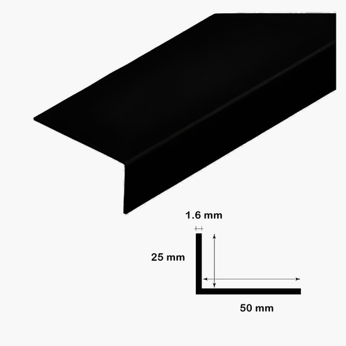 Black plastic pvc corner - pvc,