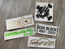 KEN BLOCK RIP 2023 CAR STICKER