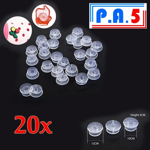20x transparent buttons clips - buttons,