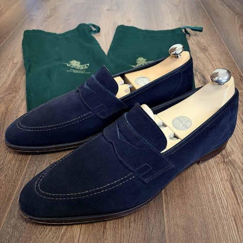 Crockett jones teign navy - crockett,