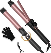 Hair Curler Wand Tongs 32mm Curling Iron Long Ceramic Thick Barrel Fast Heat Up