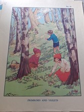 Macmillan Vintage Educational poster 1930s No.56. K Nixon