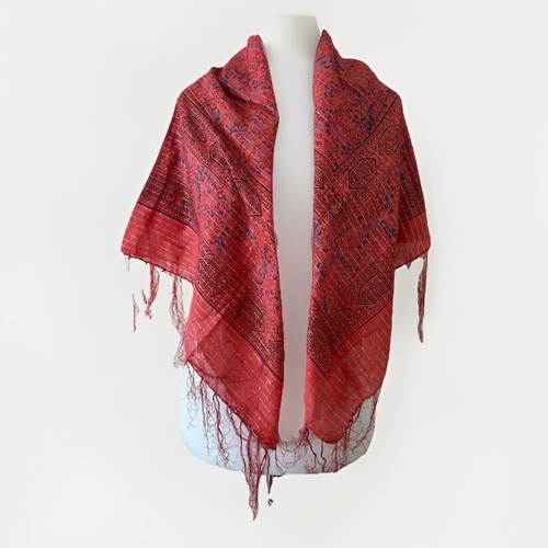 Ladies head scarf coral - ladies,