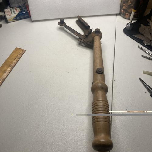 Vintage wood handle clay - vintage,
