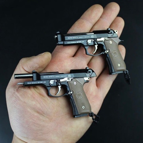 Miniature gun pistol keychain - pistol,