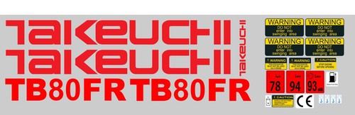 Takeuchi tb80fr mini digger - tb80fr,