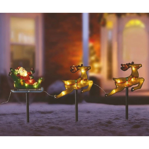 Three kings santa sleigh - three,