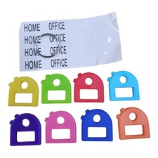 Pack Of 8 Colorful Plastic Key
