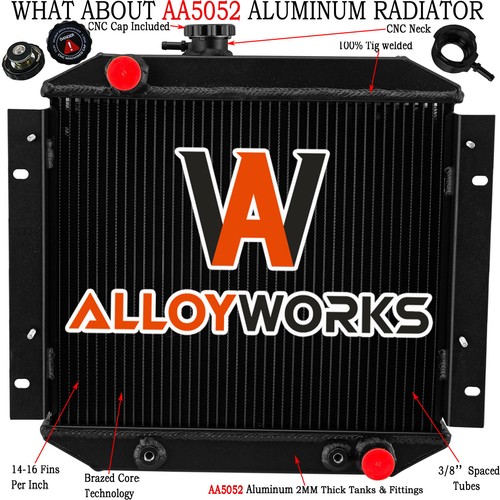Row aluminium radiator - aluminium, for