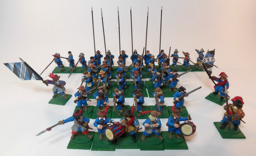 Painted 28mm pike shotte - 28mm, &