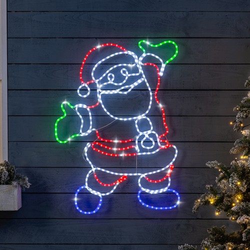 Santa christmas rope light - santa,