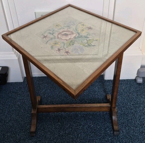 Vintage oak folding - oak, table