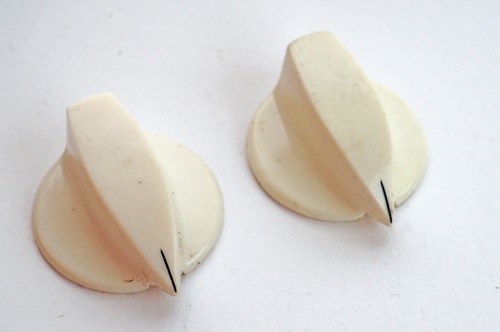 Bakelite valve radio knob dial - valve,