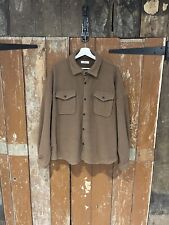 Wego Fleece Shirt Jacket Jumper Brown Women's Size Large Pockets Button Closure