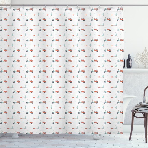 Motorcycle shower curtain - motorcycle,