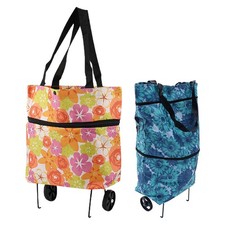  2 Pcs Shopping Trolley Bag