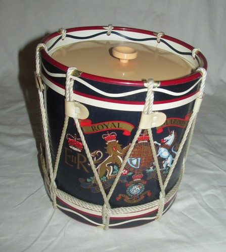 Vintage royal marines drum - marines, ice