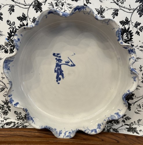 Vintage studio pottery blue - vintage,