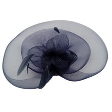 NAVY BLUE FASCINATOR Wedding