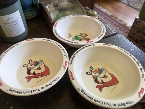 Vintage kellogs cereal bowls - vintage,