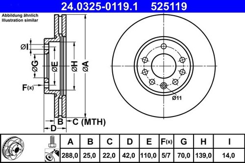 Brake discs opel - discs, calibra