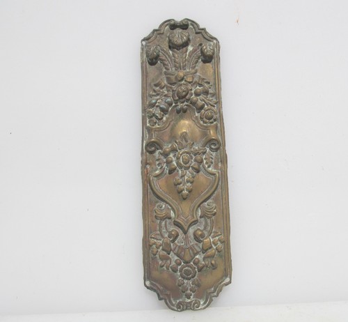 Victorian brass finger plate - victorian,