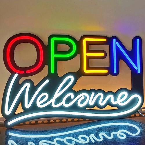 Led shop open neon - neon, sign