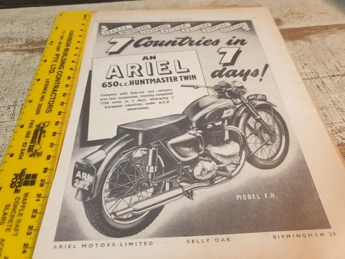 1953 ariel huntmaster twin - 1953,