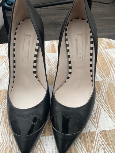 Black leather lulu guinness - black,