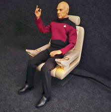 1:6 TNG Picard Captain's Chair for Star Trek QMx, Exo-6, 12" Figures