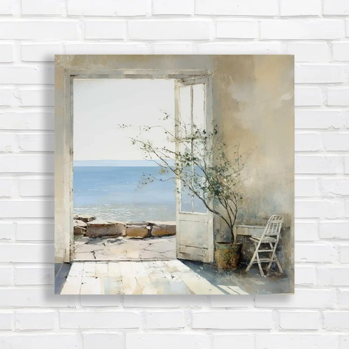 Coastal window serene beach - coastal,