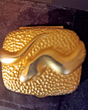 Very Rare Estée Lauder 'Golden Serpent' Lucidity Powder Compact. c.1998.