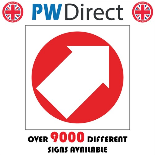 Sign arrow right diagonal - right, up