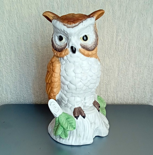 Ceramic owl ornament figurine - owl,