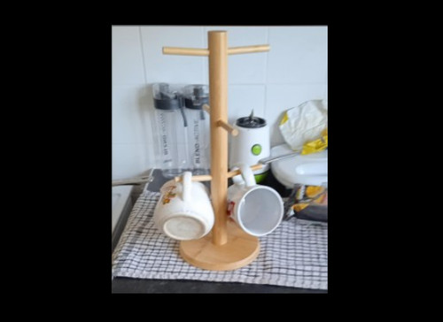 Bamboo mug trees hold 6 - bamboo,
